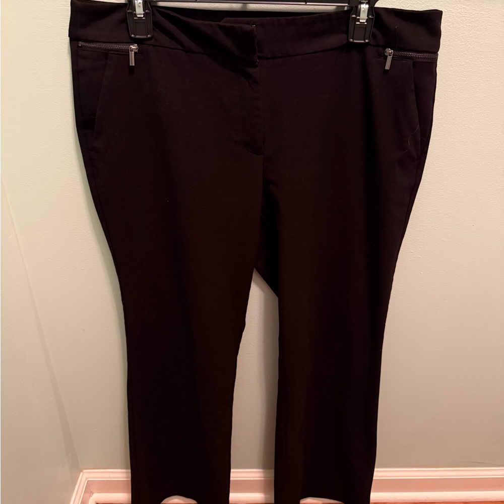 New York & Company 7th Ave Black Boot Cut dress pants. 14P
